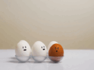 ovos com rosto